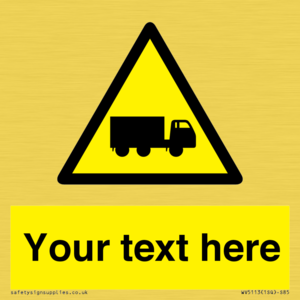 Custom Lorry Hazard Sign